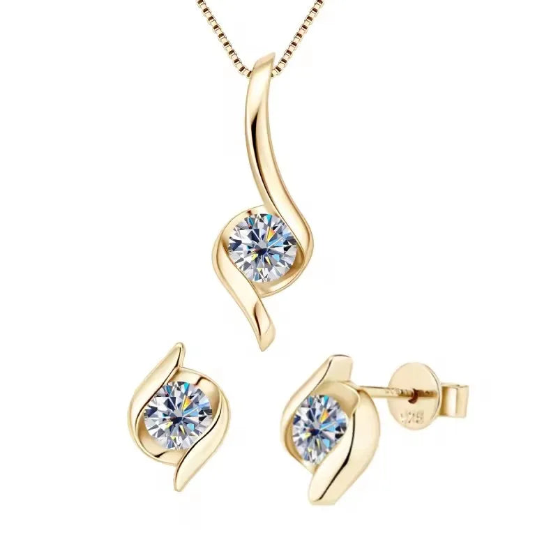 925 SILVER MOISSANITE JEWELRY SET
