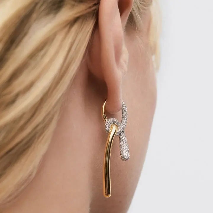 KNOTTED DESIGNER DROP EARRINGS