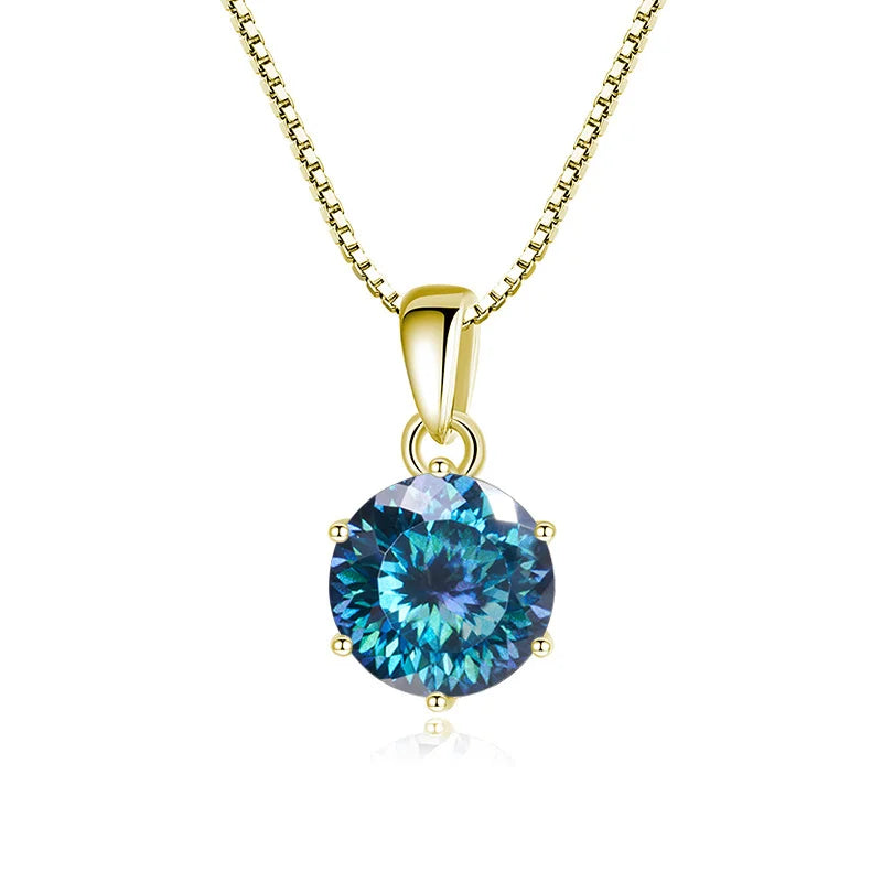 MOISSANITE SILVER NECKLACE