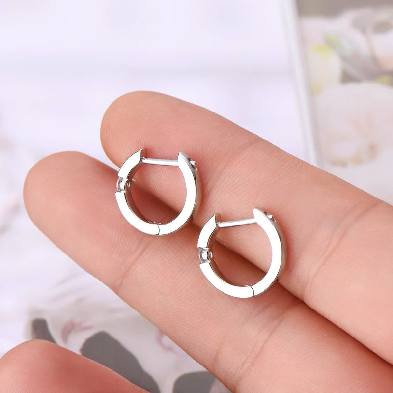 EMERALD GOLD HOOP EARRINGS