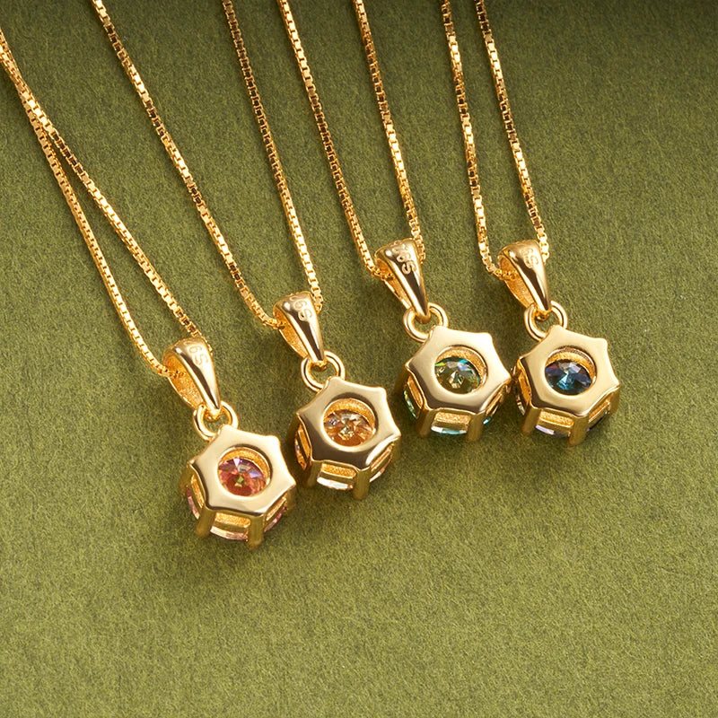 MOISSANITE SILVER NECKLACE