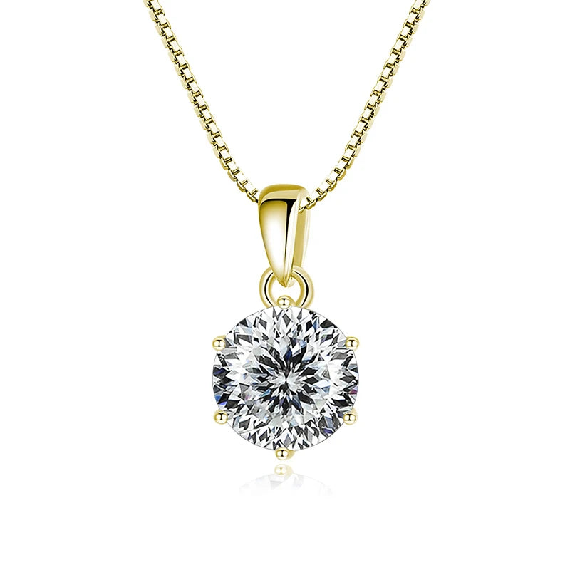 MOISSANITE SILVER NECKLACE