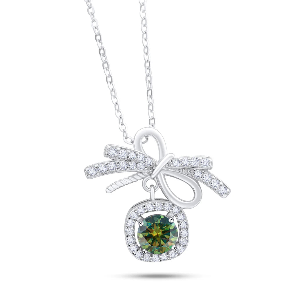 1CT MOISSANITE STERLING NECKLACE