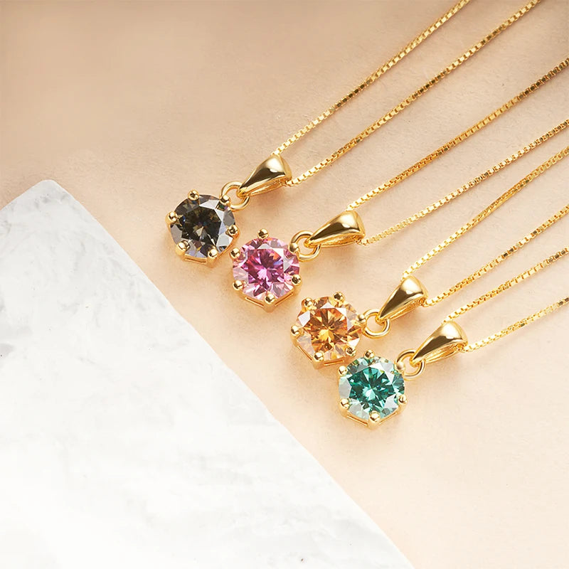 MOISSANITE SILVER NECKLACE