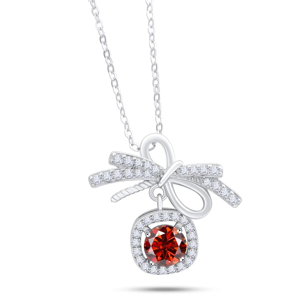 1CT MOISSANITE STERLING NECKLACE