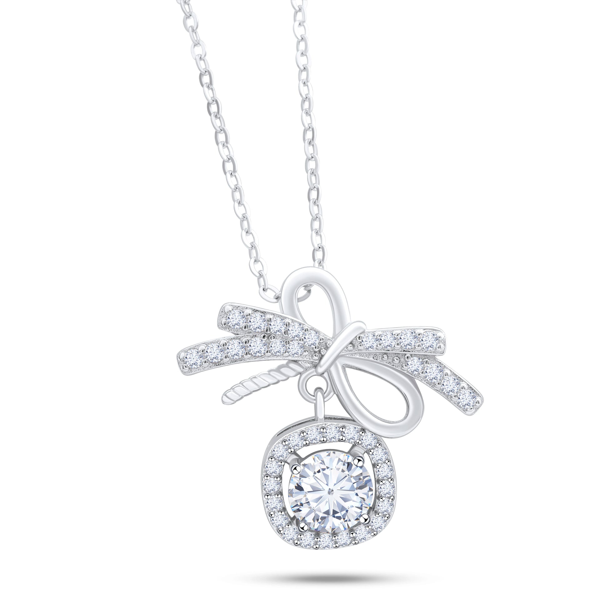 1CT MOISSANITE STERLING NECKLACE
