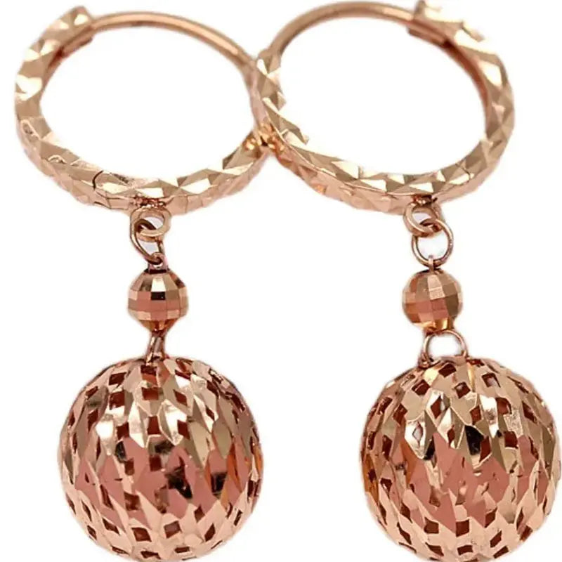 14K ROSE GOLD DROP EARRINGS