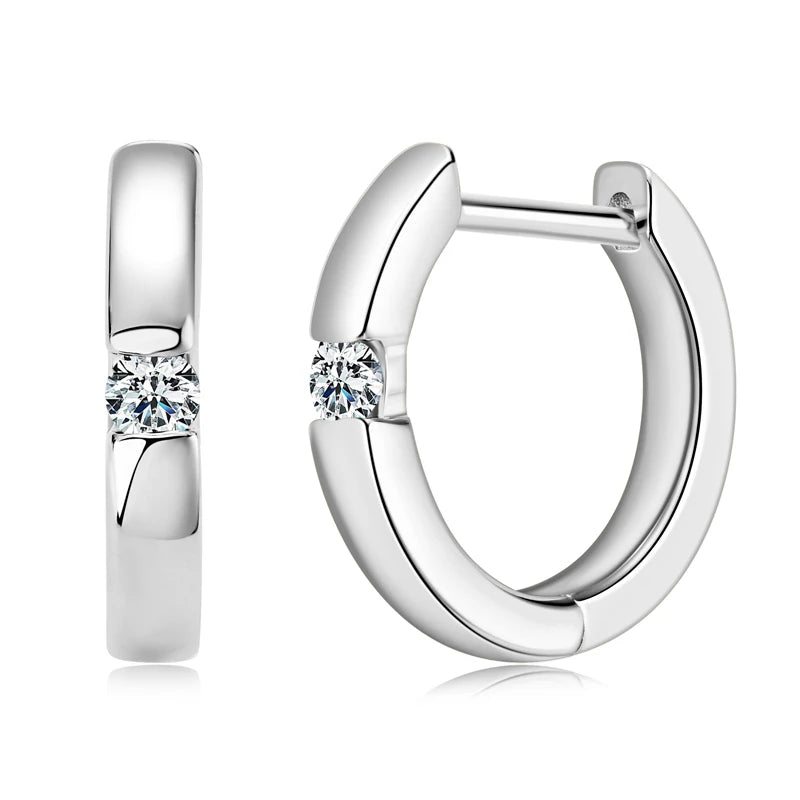 EMERALD GOLD HOOP EARRINGS