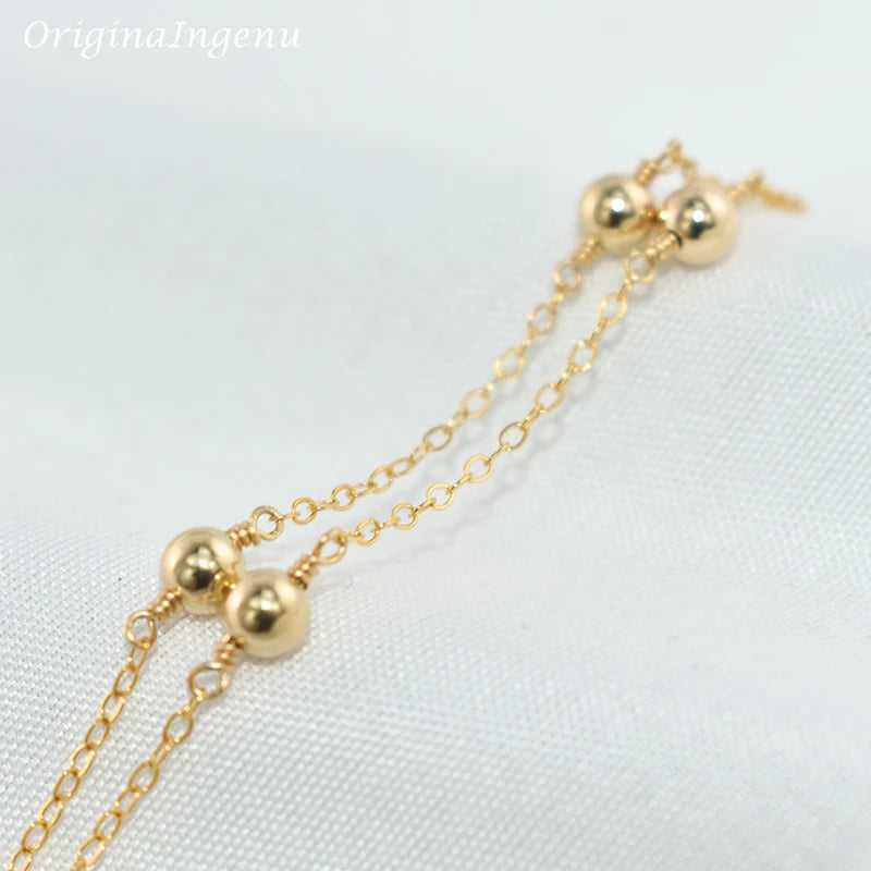 Handmade 14K Gold Filled Beads Bracelet