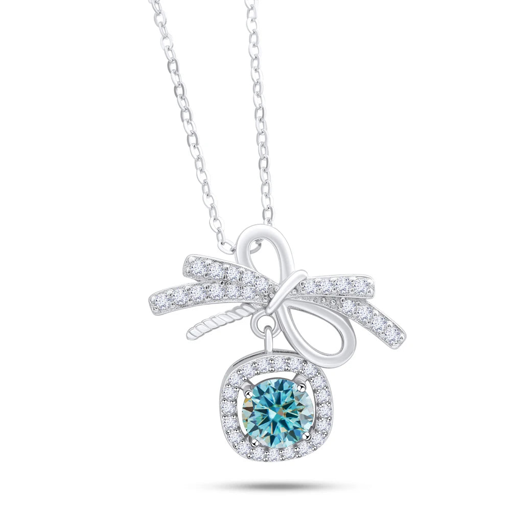 1CT MOISSANITE STERLING NECKLACE