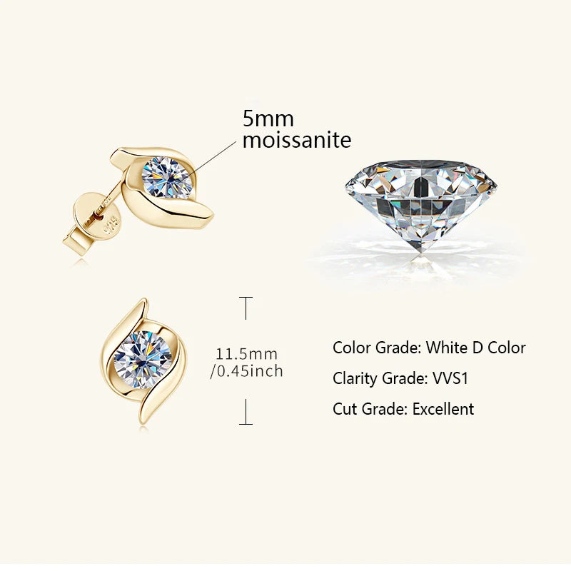 925 SILVER MOISSANITE JEWELRY SET