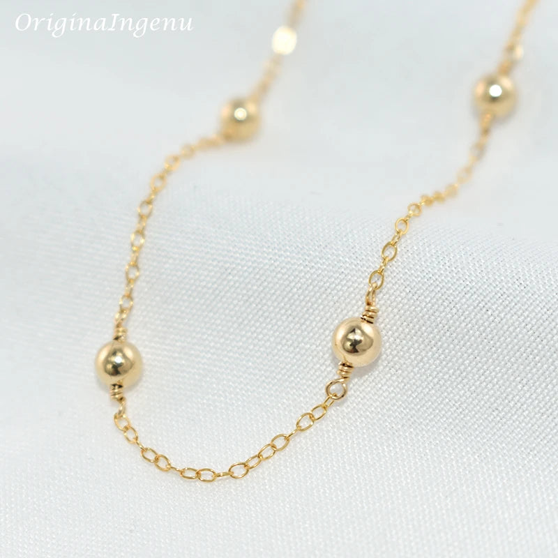 Handmade 14K Gold Filled Beads Bracelet