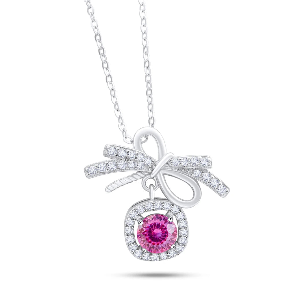 1CT MOISSANITE STERLING NECKLACE
