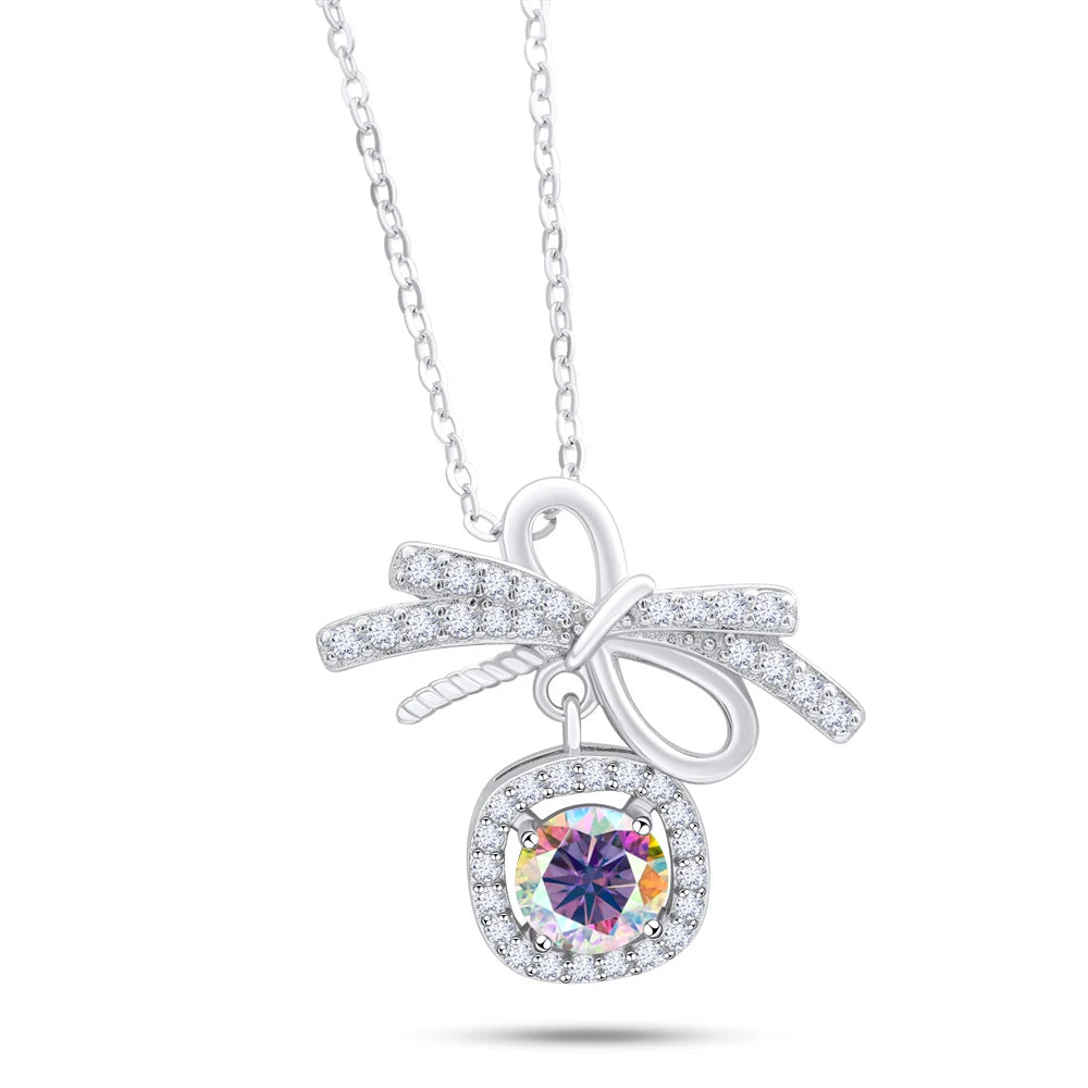 1CT MOISSANITE STERLING NECKLACE