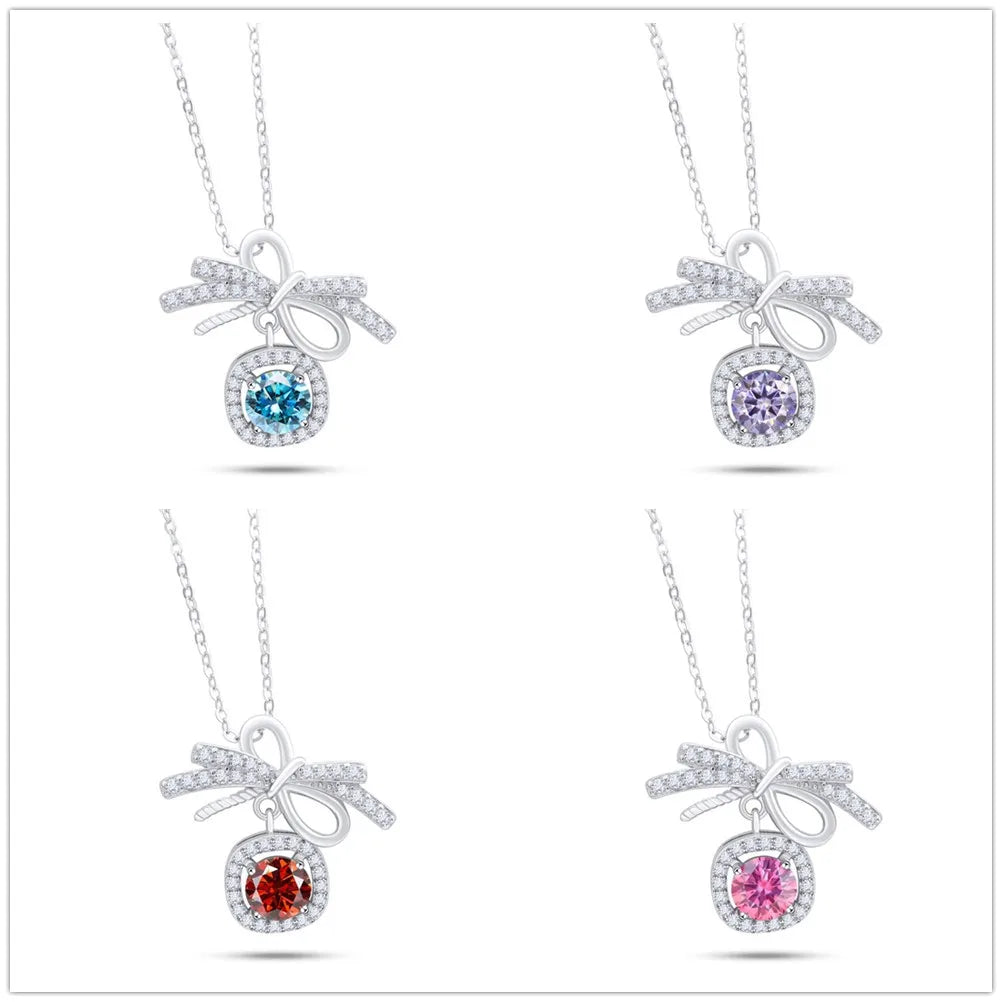 1CT MOISSANITE STERLING NECKLACE