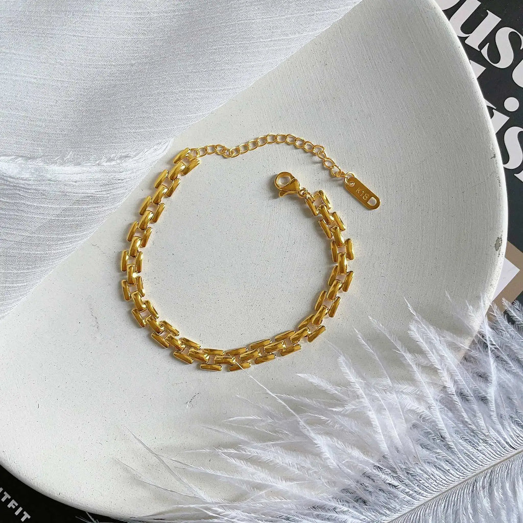 Watch Band Link Chain Bracelet