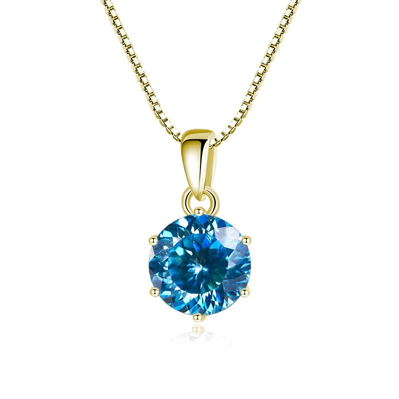MOISSANITE SILVER NECKLACE