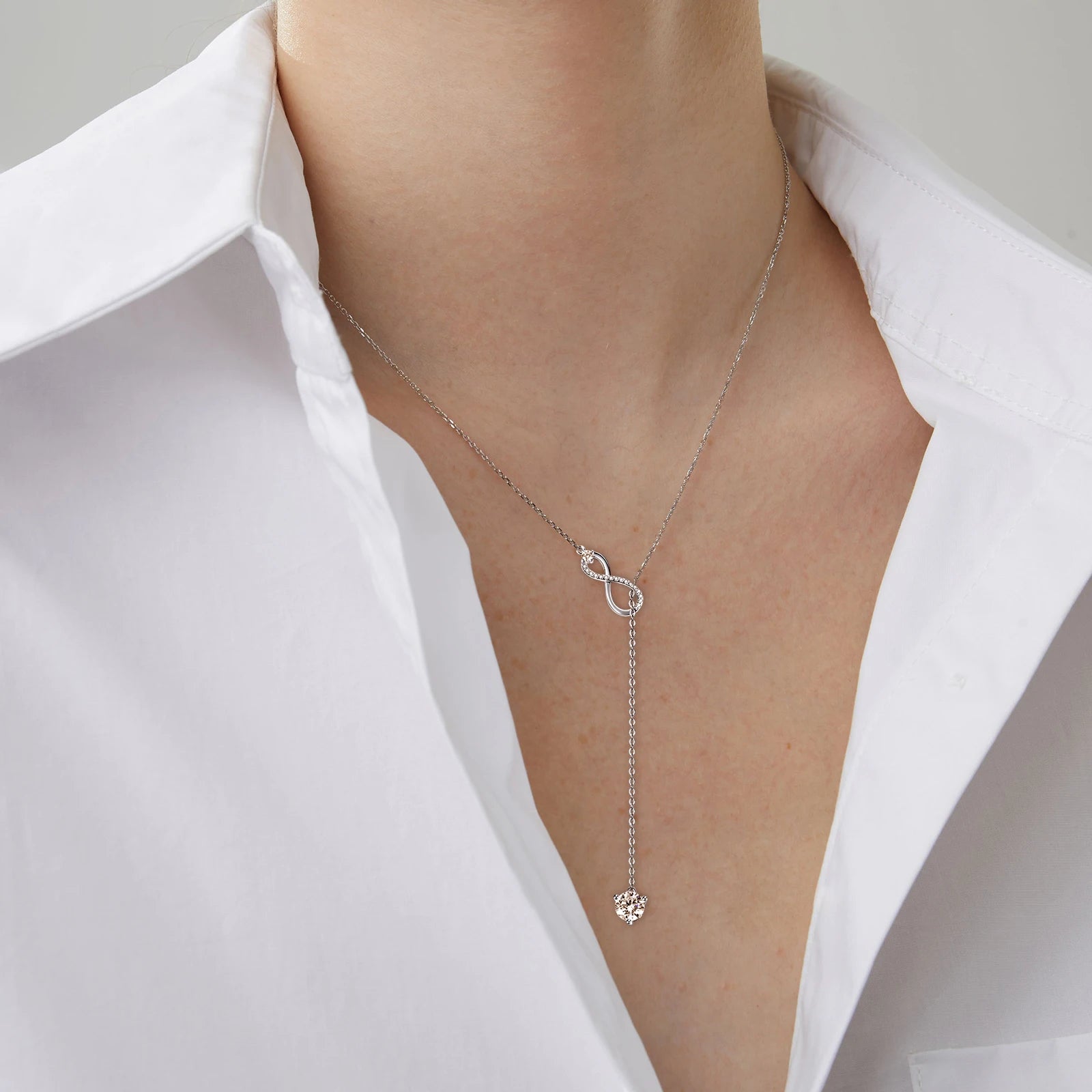 925 Silver Infinity Necklace