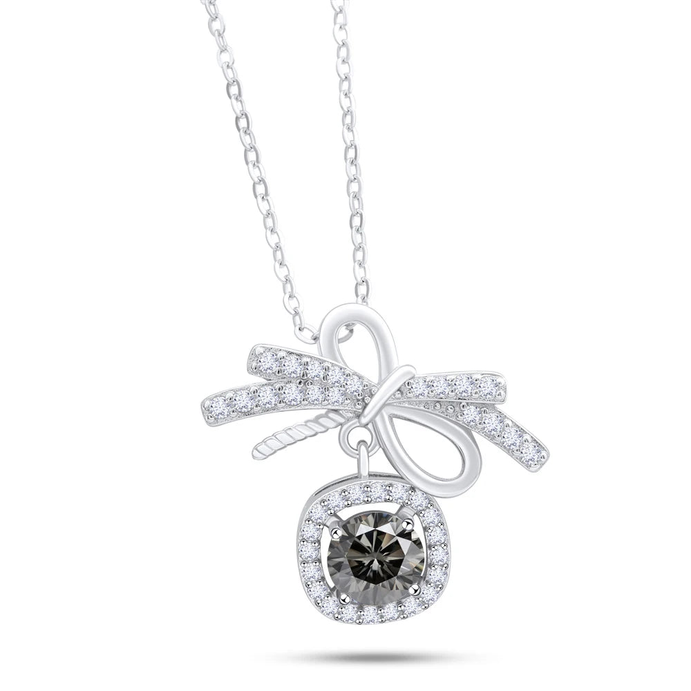 1CT MOISSANITE STERLING NECKLACE