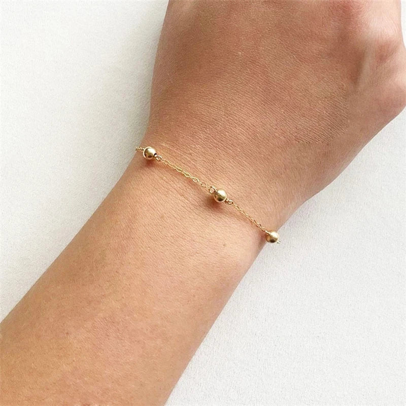 Handmade 14K Gold Filled Beads Bracelet