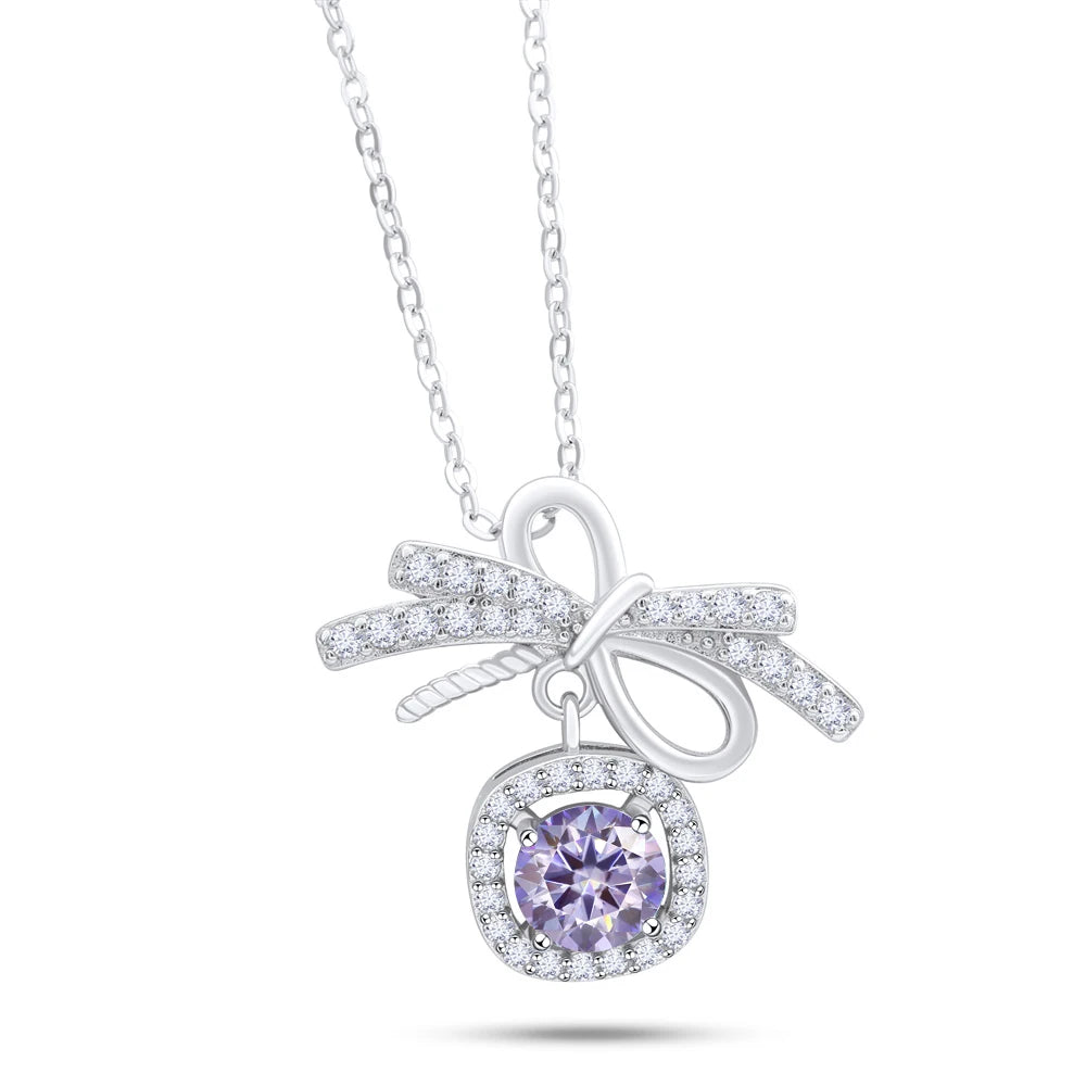 1CT MOISSANITE STERLING NECKLACE